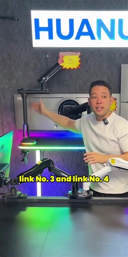 Stop Hunching. Start Seeing Clearly with Perfect Screen Height#huanuomonitorarm