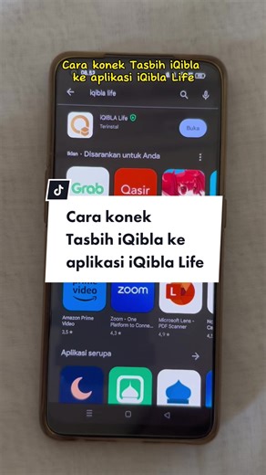 Cara Koneksi Tasbih iQibla ke Aplikasi iQibla Life