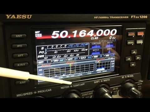 Yaesu FTdx-1200 Demo / Scope, DNR, & Split Operation