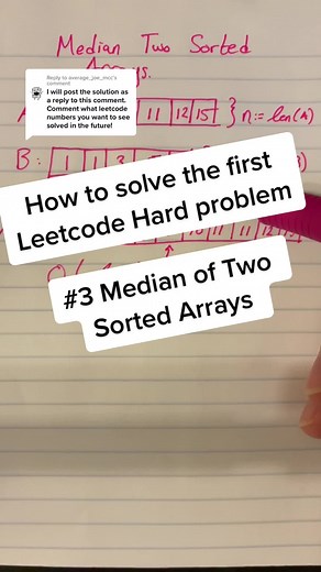 How to Solve Leetcode Median of Two Sorted Arrays | Level 111 Hard Obby Tutorial