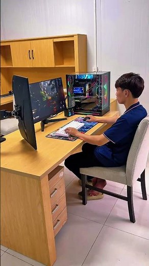 Full Dual-Monitor Gaming PC Setup Installed in Binh Duong | i5 14600KF | 32GB RAM | RTX 5060Ti 16...