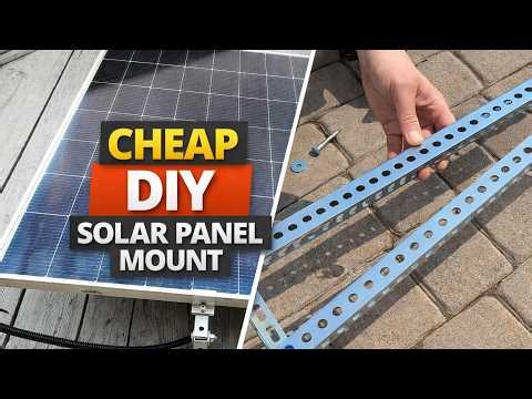 DIY Solar Panel Wall Mount (500W) – Simple Steel Build