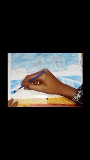 scenery drawing|painting #art#shorts #crazy artist