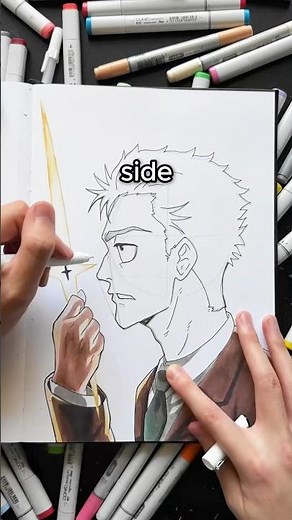 How to Draw SIDE PROFILE Faces!! ✍️👀 #drawingtutorial