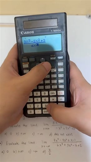Calculator Techniques for Evaluating Limits at Infinity Part 1 #enginerdmath #math | Enginerdmath