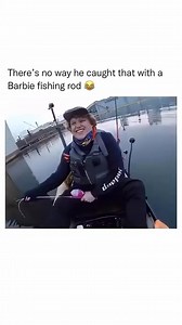 1.6M views · 37K reactions | Barbie rod for the win. : @fishingdai1y #KayakFishing #Outdoors #FieldandStream | Field & Stream | Facebook