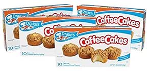 Drake's Coffee Cakes, 40 Individually Wrapped Breakfast Pastries, Tan 133, Cinnamon, 52.12 Oz (Pack of 4)