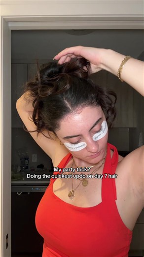 Quickest Updo for Day 7 Hair — Fast Party Trick