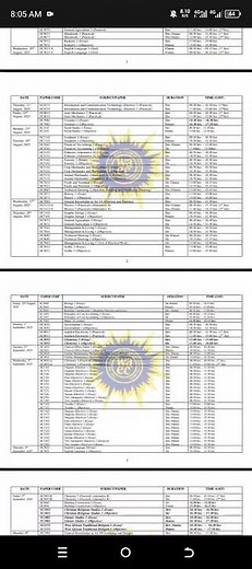 2025 WASSCE Timetable for School Candidates #wassce #timetable #2025