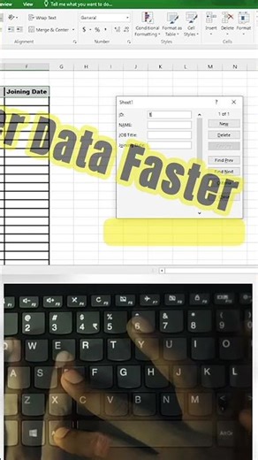Select Entire Column Headings in Excel Instantly 🔥 #ExcelTips #ExcelShortcut #DataEntry