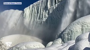 1.1M views · 46K reactions | Les chutes du Niagara sont gelées par le froid  | BFMTV | Facebook