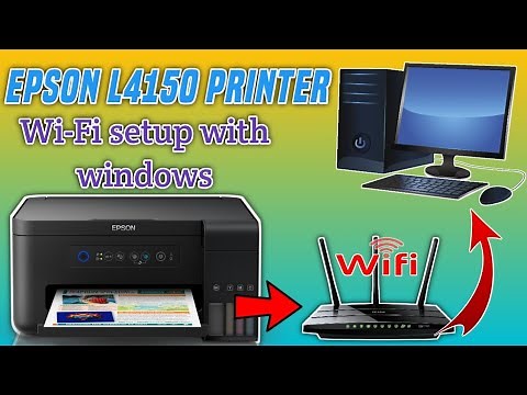 How to connect epson l4150 printer to wifi router. Download and install epson L4150 printer Driver.