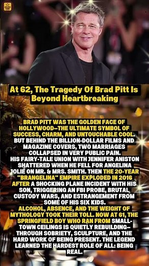 At 62, The Tragedy Of Brad Pitt Is Beyond Heartbreaking