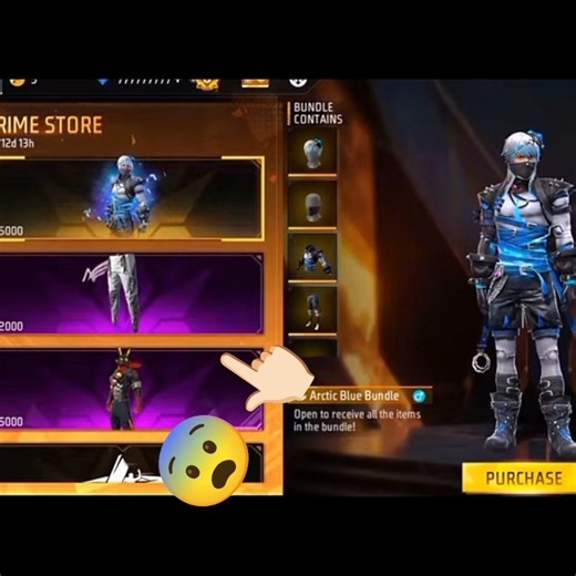 finally finally Arcticblue bundle ruteen prime store ma #freefir#primestor#newbundal#freefir