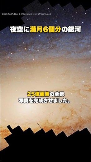 夜空に満月6個分の銀河が浮かんでいる話
