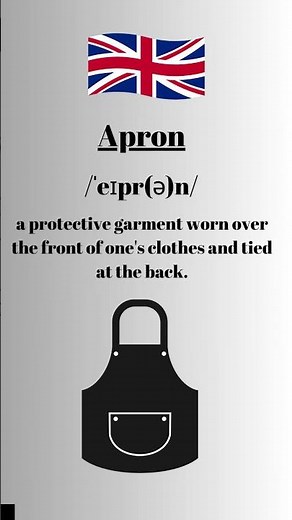 How to pronounce Apron in English British Accent #learnenglish #learnenglishtogether