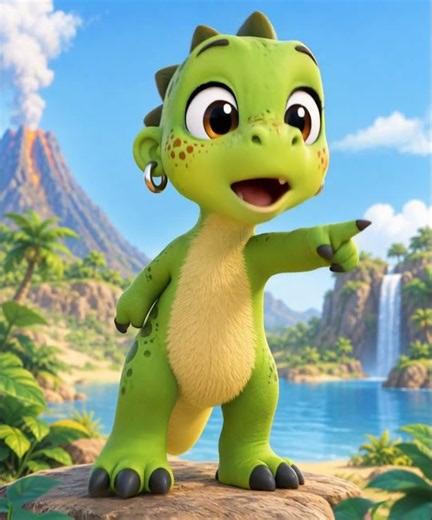Dino Dazzle follows The Footprints! #dinodazzle #kidsshorts #funforkids #dinosaur #kidsvideos