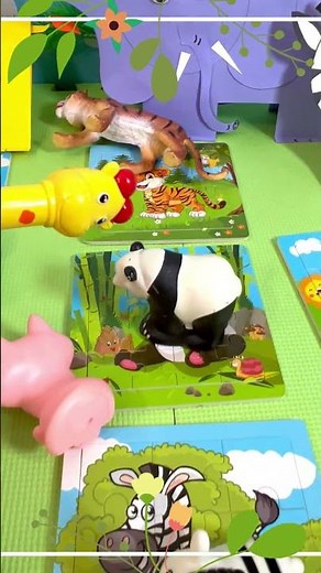 Interactive Play: Tiger, Panda & Zebra Animal Puzzle Fun for Kids!
