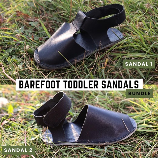 Barefoot Toddler Sandal Sewing Pattern Bundle: Sizes 2-3 (PDF Download) - Etsy Canada