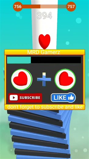 Stack ball highest score max lvl757 gameplay #stackball #viral​ ​#shorts #gaming