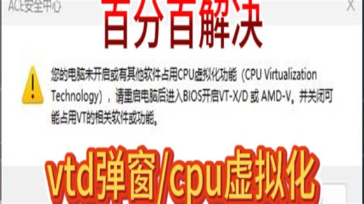 百分百解决VTD虚拟化问题