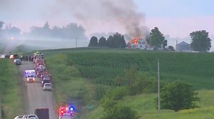 Man charged with arson after a 7 hour standoff in Poweshiek County
