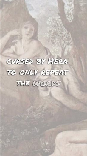 Echo meets Narcissus, and her tragedy continues,