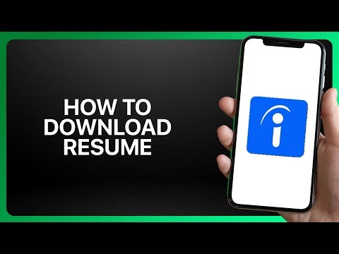 How To Download Resume From Indeed App 2025! Tutorial