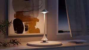 Timjorman Modern Minimalist Cordless Table Lamp,Rechargeable,Aluminum Alloy Body for Living Room/Bedroom/Kitchen/Outside（White 1Pack）