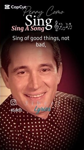Sing - Perry Como #shorts #viral #song #lyrics #trending #sing