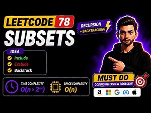 Subsets Problem Explained Step by Step ⚡ Leetcode 78