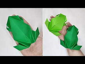 Paper FROG tutorial | How to make origami frog