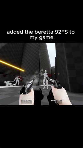 added the beretta 92FS to my WIP FPS game! #gamedev #gamedevelopment #indiedev #indiegame #gaming