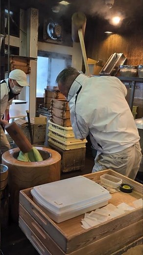 Traditional Japanese Mochi Rice Cakes Making Demonstration