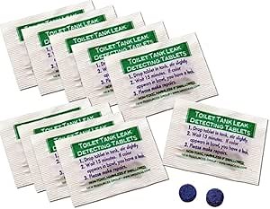 New Resources Group Toilet Leak Detecting Tablets - Dye Tablets for Bathroom Leaks - Detect Silent Leaks