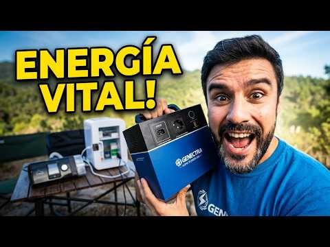 Solar battery for electrically dependent individuals! 🔋☀️ Backup for CPAP or refrigerator | Genec...