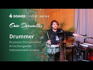 Witness Eric Blend Backbeat Electronic Drums With Acoustic Sets I Donner Artist Series