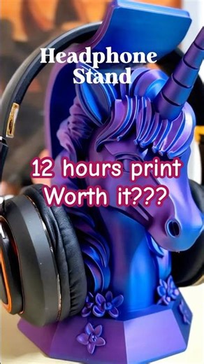 I 3D printed the most aesthetic headphone stand… 🦄🔥