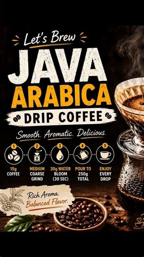 How to brew java arabica coffee #coffee #brewcoffee #coffeebeans #brewcoffee