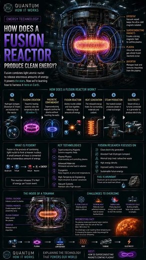 Quantum How It Works | Energy Technology | How Does A Fusion Reactor Produce Clean Energy?