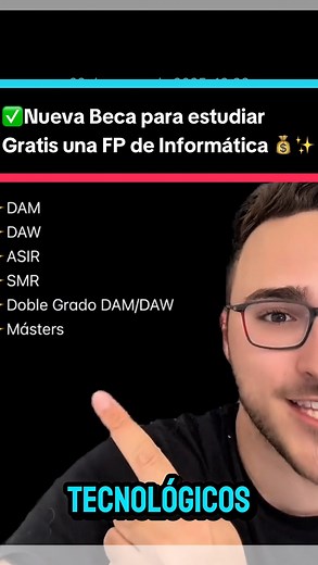 Raúl Gómez on Instagram: "✅Publi. Nueva Beca para estudiar Gratis una FP de Informática ✨ #beca #gradomedio #gradosuperior #fp #informatica @fpeuroformac"