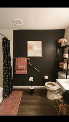 Black Wallpaper Accent Wall Transformation | Bold DIY Home Decor Idea for a Modern Aesthetic PART 1
