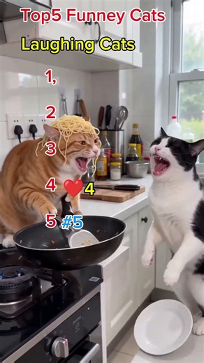 Top 5 funny moments laughing cats