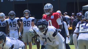 Scuffles at Cowboys Camp 🏈👀 The Dallas Cowboys held their first padded practice of Training Camp on Sunday, which led to a couple skirmishes between the #Cowboys offense and defense -- including CeeDee Lamb talkin some trash. 😀 Plus, a couple nice highlights from the backups. . . . . #nfl #football #dallas #DC4L #fyp #explore #trainingcamp #dallascowboys #CowboysNation #CowboysNation4Life | Jonah Javad