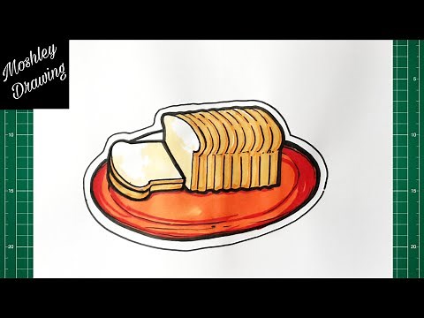 How to Draw a Loaf of Bread Step by Step