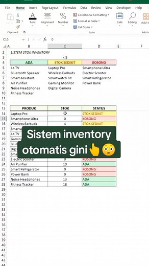 Toko Freelance | Inventory Sistem, simple menggunakan kombinasi IF dan FILTER. Rumus FILTER baru ada di 2021 dan 365 ya, kalian sudah pake versi berapa ?🤷... | Instagram