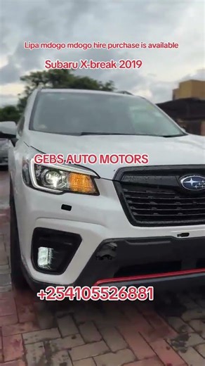 Subaru X-break 2019 is available on Lipa mdogo mdogo hire purchase call us now +254105526881 #car