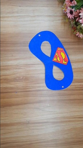Superman Mask / DIY Superman Face Mask with Paper #trending #facemask #superman #diyfacemask