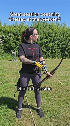 Really enjoyable session coaching a fellow archer at the weekend. #archery #archerycoach #archerycoaching #barebow #archerylife