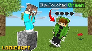 Minecraft but You Cant Touch The Color Green!